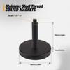 MUTOOP Professional GNSS Antenna Magnetic Mount for Survey Vehicles & Metal Surfaces | 5/8x11 Thread, 100mm Extension Rod | Heavy-Duty Survey GPS Mount, GNSS Antenna Mag(1PCS) view 3