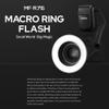 Godox MF-R76 Universal Macro Ring Flash Light GN14 10 Levels Adjustable Brightness with 8pcs Adapter Ring Replacement for Canon Nikon Sony Fuji Olympus Panasonic Pentax DSLR Camera view 2