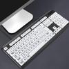 Folany Large Print Computer Keyboard, Wired USB High Contrast Keyboard with Oversized Print Letters for Visually Impaired Individuals, Low Vision Seniors(Black) view 3