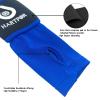HARTPOR Volleyball Arm Sleeves Passing Forearm Sleeves with Protection Pad and Thumbhole for Youth Protect Arms from Sting 1 Pair 10" Blue view 4