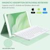 BQSS for iPad 9th Generation Case with Keyboard 10.2 inch, Wireless Detachable Keyboard for iPad 9th/8th/7th, for iPad Air 3rd Gen/Pro 10.5 inch Flip Stand Case with Built-in Pencil Holder (Green) view 3