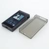 for iRiver SP2000T Case, Soft TPU Protective Skin Case Cover for iRiver AK SP2000T with Front Screen Protector Tempered Glass (Clear Black) view 3
