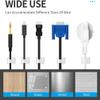 Viaky Self Adhesive Cable Clips, Wire Organize Cables Wire Management Clamps Outdoors Tie Holder Work for Cable Width 0.4''-Computer, Electrical Charging(Translucent, 30pcs) view 3