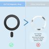 OUTXE Magnetic Adapter Ring 2-Pack, Universal Magnet Sticker Compatible with Magsafe Accessories & Wireless Charging for iPhone/Android/Galaxy/Pixel Black view 4