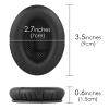 Linkidea Ear Pads for Bose QC45/ QC35/ QC35 IIGaming/ QC15/ QC25, AE 2/ 2i / 2w, SoundTrue, SoundLink Around-Ear Headphones, Replacement Ear Cushions (Protein Leather/Black) view 4