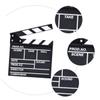 Wakauto 1pc Black Wooden Clapperboard Photo Prop for Film Production Directors Board for Video Filming Wooden Movie Scene Marker for Photography Studios and Home Use view 3