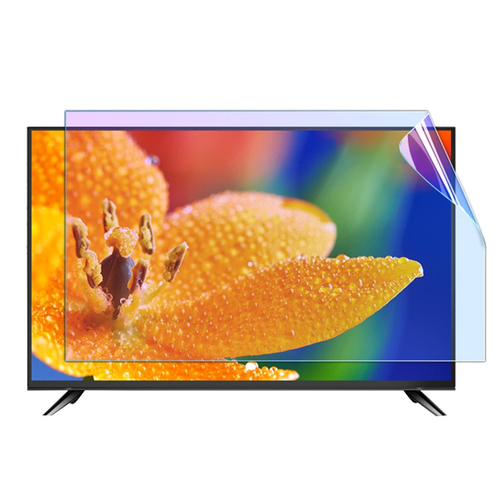 JCSKY TV Screen Protector for 32-75 Inch, LED Smart TV Anti-Reflection Anti Blue Light TV Screen Frosted Film, Reduce Eye Fatigue Customizable / 58in 1269x721mm
