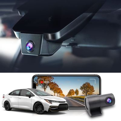 Fitcamx Front 4K and Rear 1080P Dash Cam Adapts for Toyota Corolla LE L XLE XSE SE 2020 2021 2022 Hybrid & Hatchback 2019-2022 (Gen12), Integrated OEM Style, Loop Recording WiFi, G-Sensor, 128GB Card
