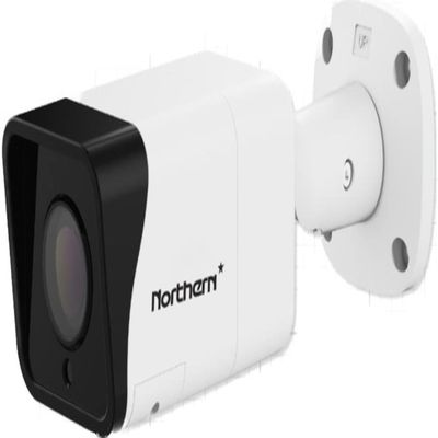 Northern N2IP4B N2 Series 4MP IP Outdoor IR Bullet Camera, 1/2.8" Progressive Scan CMOS, Up to 2592x1520 Resolution, Fixed Focal 2.8mm IR Lens, 105 Angle of View, 100' IR Range, IP67