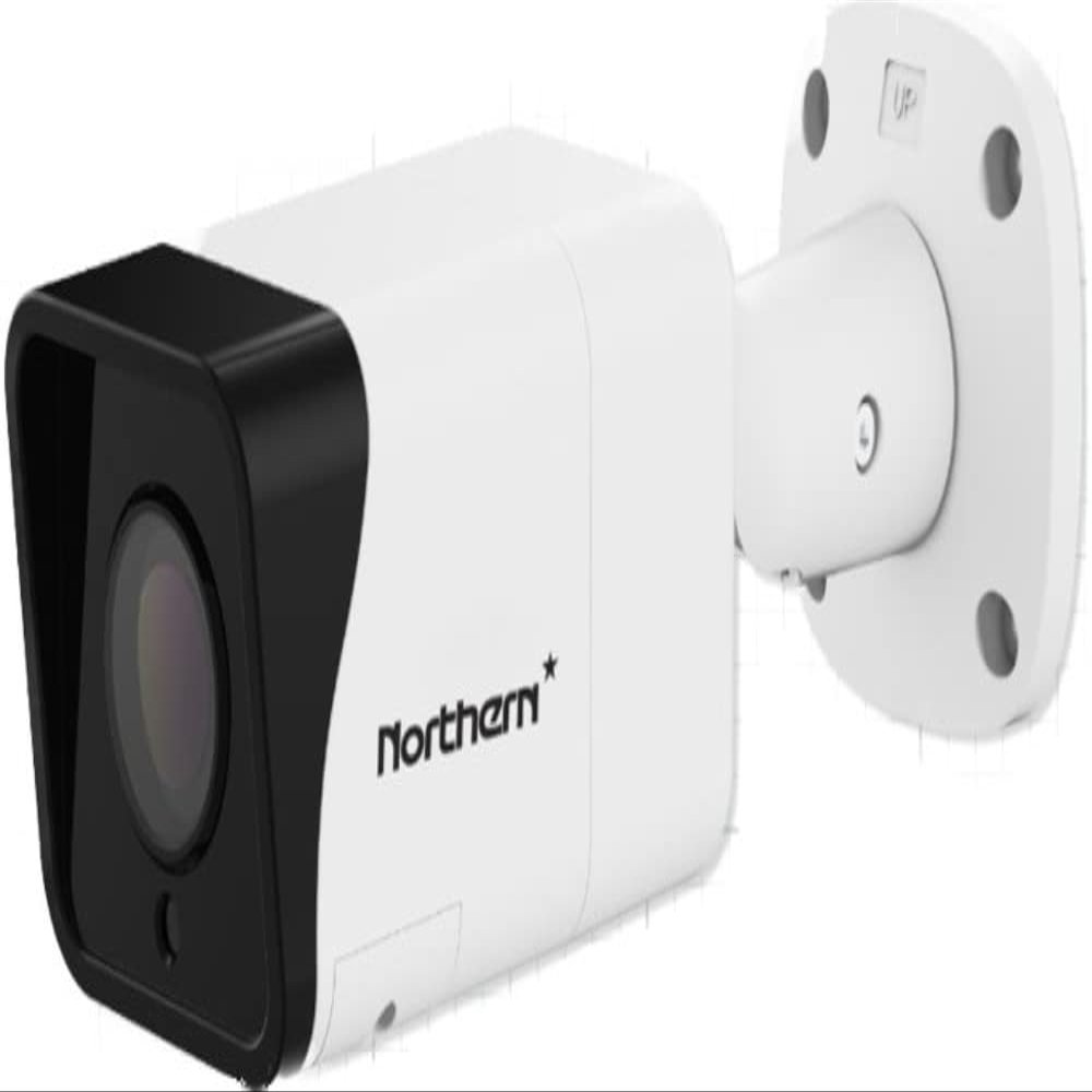 Northern N2IP4B N2 Series 4MP IP Outdoor IR Bullet Camera, 1/2.8" Progressive Scan CMOS, Up to 2592x1520 Resolution, Fixed Focal 2.8mm IR Lens, 105 Angle of View, 100' IR Range, IP67
