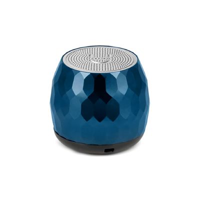 Fashionit U Micro - Small Bluetooth Speaker | Coin-Sized Speakers Bluetooth Wireless with Built-in Mic & Remote Shutter | Portable Rich Sound for Travel, Shower, Beach |Glam Midnight Blue