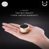 Fashionit U Micro - Small Bluetooth Speaker | Coin-Sized Speakers Bluetooth Wireless with Built-in Mic & Remote Shutter | Portable Rich Sound for Travel, Shower, Beach | Mirror Gold view 3