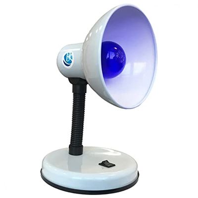 220V 140 MM 5.5" Blue MININ MININA Reflector LAMP EU with 2X E27 60W Blue Bulbs