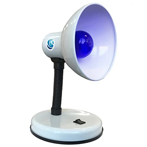 220V 140 MM 5.5" Blue MININ MININA Reflector LAMP EU with 2X E27 60W Blue Bulbs
