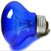 220V 140 MM 5.5" Blue MININ MININA Reflector LAMP EU with 2X E27 60W Blue Bulbs view 2