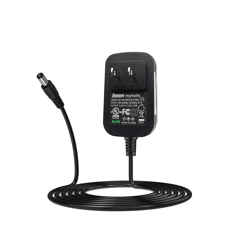 MyVolts 12V Power Supply Adaptor Compatible with Necktek Shiatsu Neck and Back Massager - US Plug