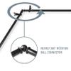 Pillar 13/16" 6-Sided Bay Window Curtain Rod 28-48" (Each Side) - Black view 3