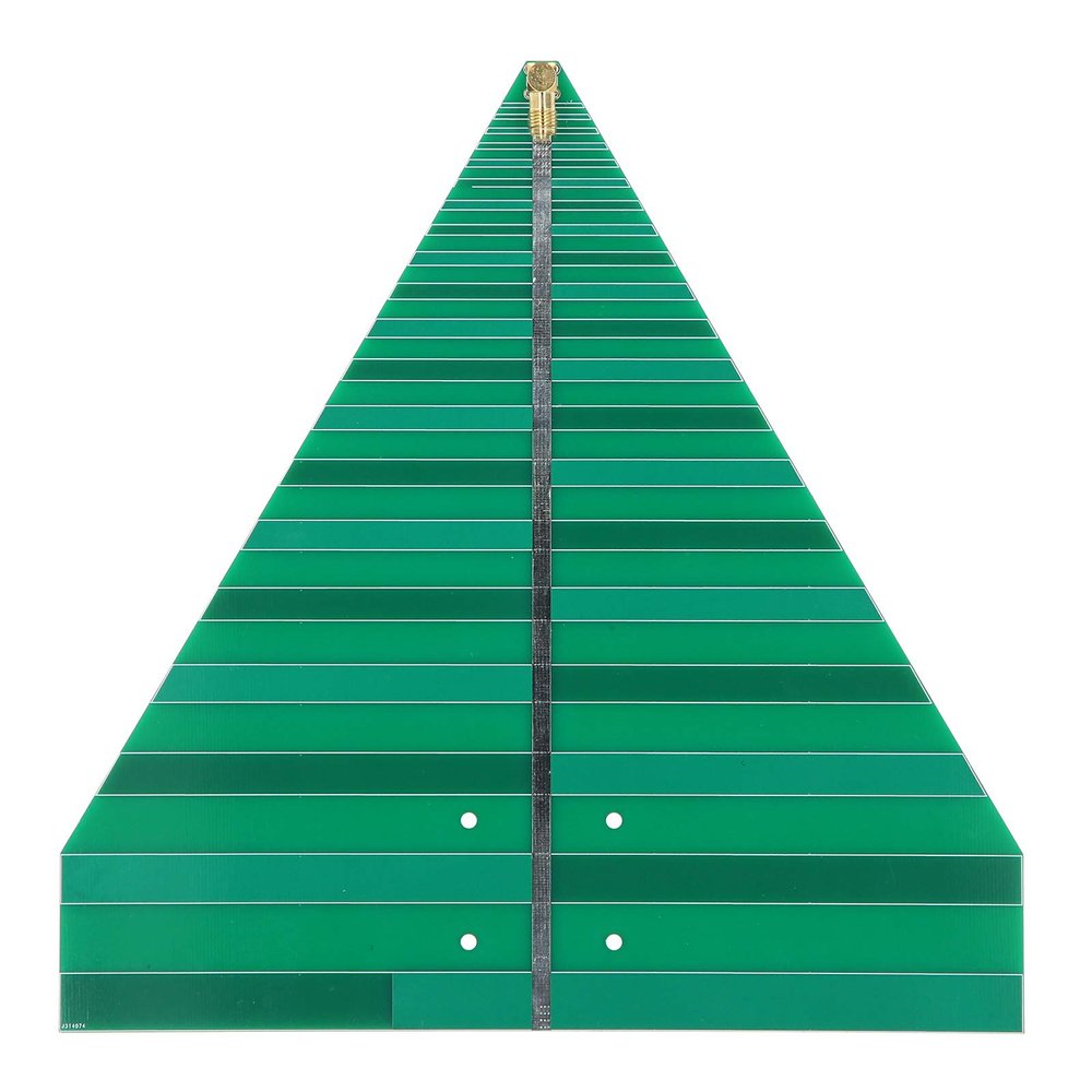 50W Log Periodic Antenna Ultra Wide Band 600 6000MHz UWB Printed Circuit Board Antenna for Wireless Communication and Signal Transmission