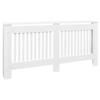 Radiator Cover White MDF 67.7",Heater Cover Cabinet Shelf Household Appliance Heating Accessories Home Improvement Funiture,Heater Heating Side Stand Cabinet Living Room Home view 2