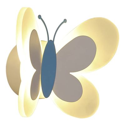 Beaupretty 1pc Butterfly Wall Light for Boys and Girls Room Modern Simple Design Decorative Lamp Warm for Bedroom Hallway and Balcony Decor