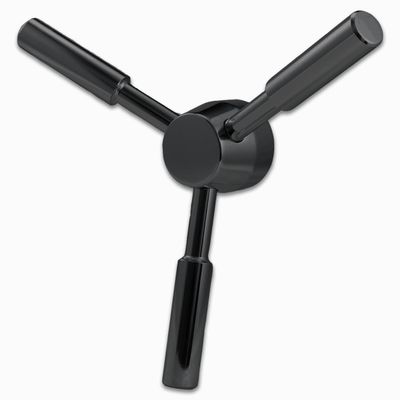 WAH LIN PARTS 3 Spoke Heavy-Duty Black Handle - Gun Safe & Vault Door Handle Replacement