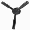 WAH LIN PARTS 3 Spoke Heavy-Duty Black Handle - Gun Safe & Vault Door Handle Replacement view 1