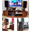 Feet Speaker Stand High Load-Bearing Audio Stand Living Room Theater Floor Wooden Speaker Stand Stable and Not Shake (Color : Brown, Size : 21 * 28 * 40) view 3
