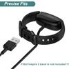 Kissmart Charger for Fitbit Inspire 2 Fitness Tracker, Replacement Charging Cable Cord Accessory for Fitbit Inspire 2 [2-Pack, 3.3ft/1m] view 3