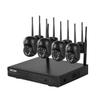 ESCAM WNK614 Wireless WiFi Security System NVR kit, 8CH NVR+4pcs Indoor wireless 3MP Camera, dual light source 2-way audio, motion detection, alarm push, Surveillance Camera system Night Vision Remote view 1