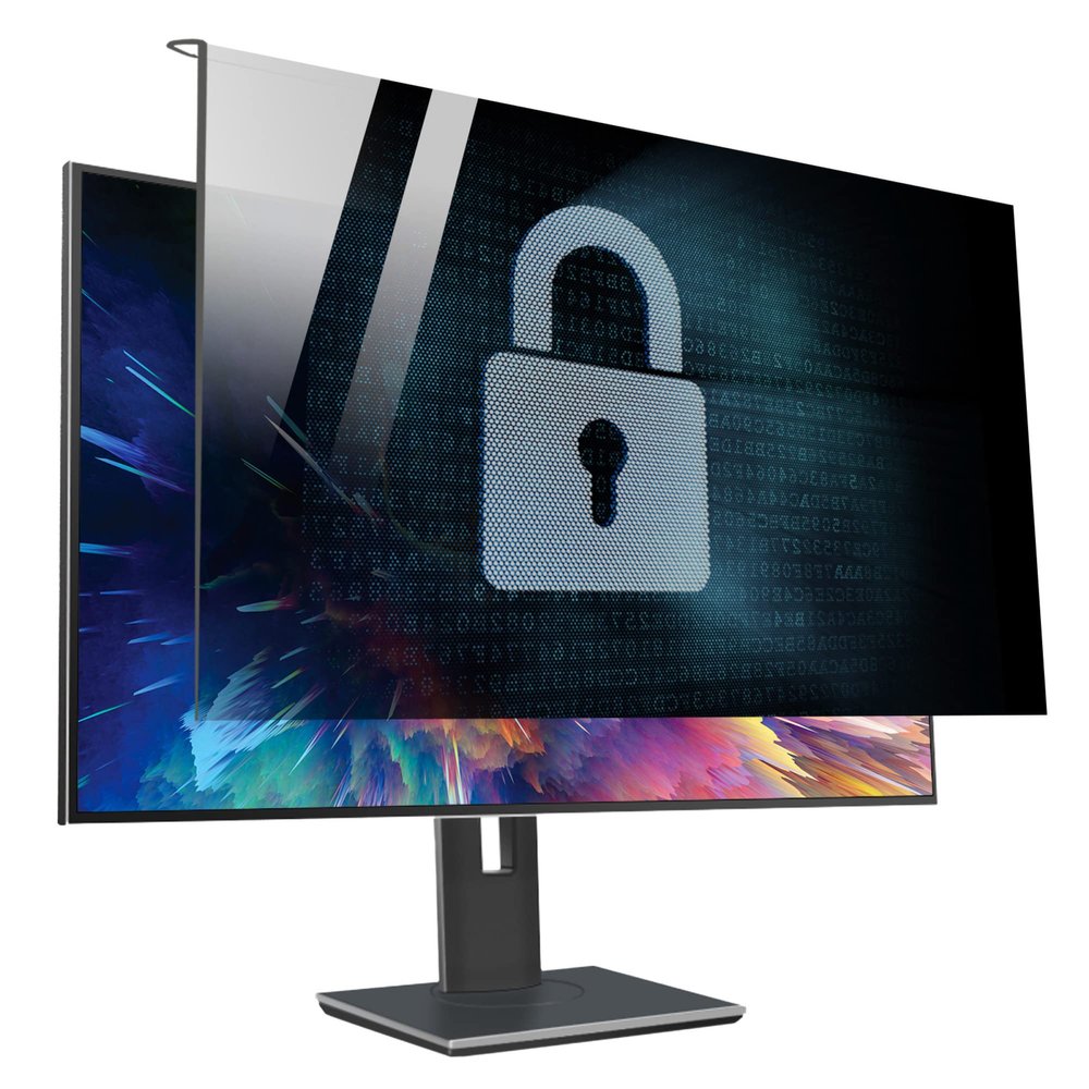 JCSKY Computer Display Hanging Type Privacy Film, Anti-Blue Light Privacy Film Anti Scratch Acrylic Material, Multi-Monitor Universal / 21in 537x330mm