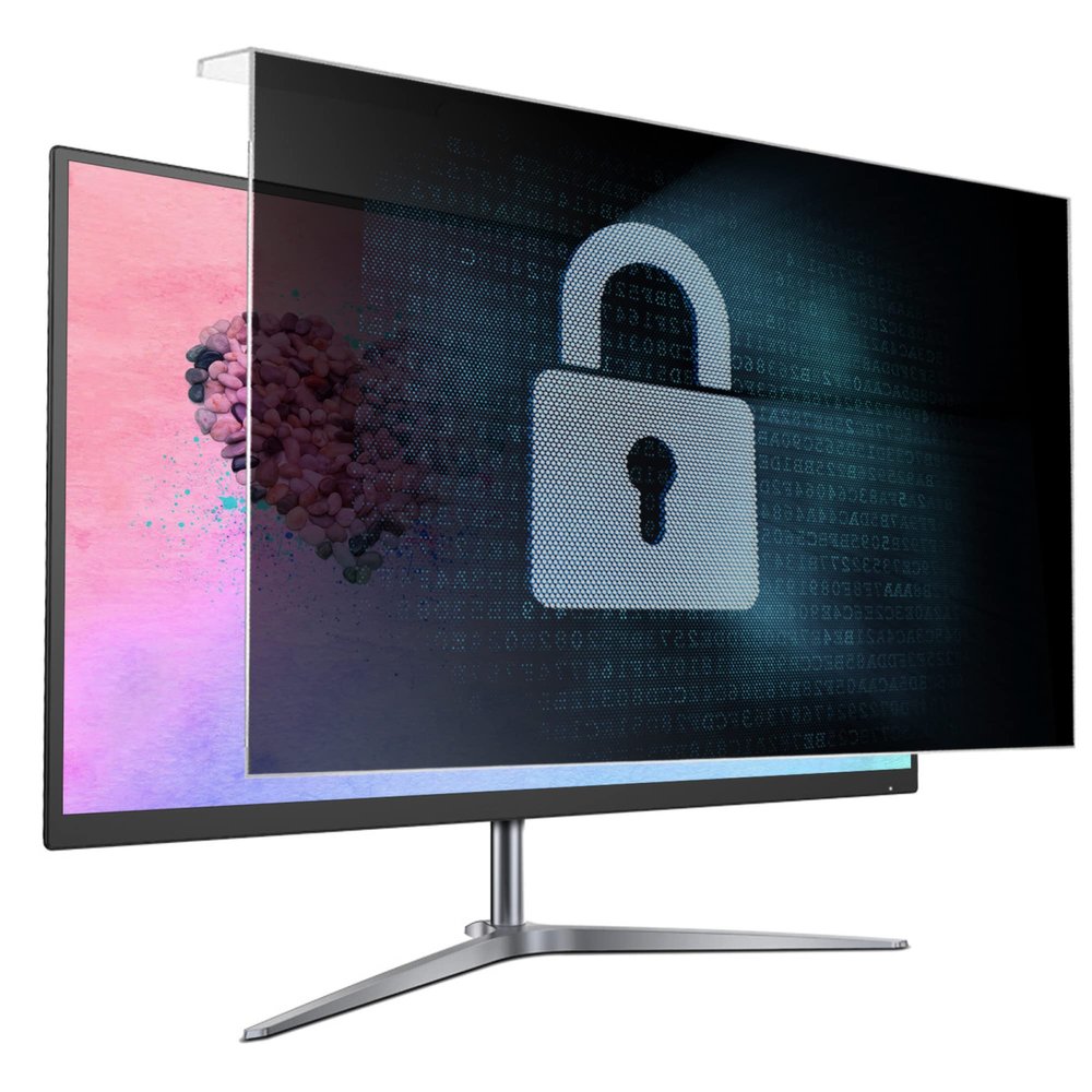 JCSKY 17-32 Inch Hanging Computer Privacy Screen Filter for Widescreen Monitor with 16:9/16:10 Aspect Ratio, Anti-Scratch Anti-Blue Light Privacy Film / 24in 547x320mm