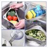 FHYTGBS Triangular Sink Strainer Basket- Stainless Steel Multi-Purpose Corner Sink Basket Basket Storage Rack Sucker Sink Sponge Holder for Kitchen Bathroom view 4