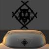 Xavier Wulf Hollow Squad Vinyl Decal Sticker (12 x 12 inches, Black) view 1