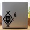 Xavier Wulf Hollow Squad Vinyl Decal Sticker (12 x 12 inches, Black) view 2