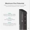 Plugable Thunderbolt 4 Hub Bundle with USB-C to 4K HDMI Adapter, 4-in-1 Hub Offers 60W Laptop Charging, Compatible with Mac, Windows Laptops, Thunderbolt 3 or 4, USB4 Device view 3