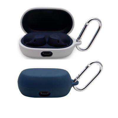 [2 Pack] Silicone Case for Jabra Elite 7 Active in-Ear Bluetooth Earbuds, KJGLRSQH Premium Soft Skin Cover Shock-Absorbing,Anti-Scratch Protective Case with Keychain