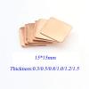 Zinoe Qinlu-Pure Copper Sheet 1Pcs 0.3mm/0.5mm/0.8mm/1.0mm Laptop Copper Sheet Plate Strip Shim Thermal Pad Heatsink Sheet, Pure Copper (Specification : 0.8mm) view 2