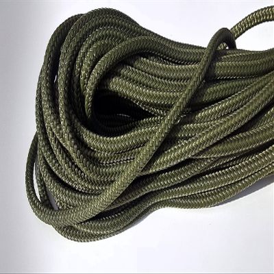 1/4 x 100 ft. Double Braid-Yacht Braid Polyester Rope. Olive