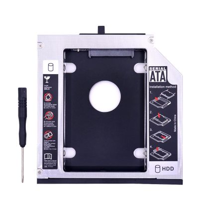 Aluminum SATA 3.0 2nd HDD Caddy 12.7mm for 2.5'' SSD Case HDD Enclosure