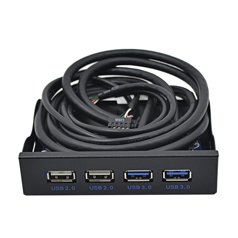 CZKE Quality 19+1 20Pin 4 Port USB 2.0 USB2.0 HUB USB3.0 USB 3.0 Hub for PC Front Panel for Desktop 3.5 Inch Floppy Bay