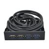 CZKE Quality 19+1 20Pin 4 Port USB 2.0 USB2.0 HUB USB3.0 USB 3.0 Hub for PC Front Panel for Desktop 3.5 Inch Floppy Bay view 1