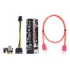 60PCS VER009S Plus PCI-E Riser Card PCIE 1X to 16X Extender 1M 0.6M 0.3M USB 3.0 Cable SATA to 6Pin to SATA Power Cord (Color : 0.6M) view 2