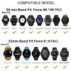 CZKE The New 26 22 20MM Watchband Strap For Garmin Fenix 6X 6 6s Pro 5S Plus 935 3 HR Watch Quick Release Silicone Easyfit Wrist Band Strap (Color : Cyan, Size : 22mm Fenix 6 Pro) view 4
