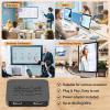 4k HDMI Splitter 1 in 2 Out HDMI Splitter for Dual Monitors Duplicate Mirror Support HDMI2.0b 60Hz Full HD 1080P 3D 18.5G Blackbps for Xbox PS4 Blu-Ray Player HDTV view 3