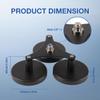 DMITER Triple Mag Mount with Quick-Release Tip, Survey Base for GNSS Accessory Magnetic Mount of GNSS Antennas view 2