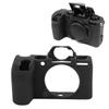 Soft Silicone Black Armor Skin Camera Case Body Cover Protector Anti-Skid Texture Design for Fujifilm X-S10 Mirrorless Camera, Black, Camera Case view 1