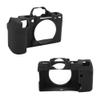 Soft Silicone Black Armor Skin Camera Case Body Cover Protector Anti-Skid Texture Design for Fujifilm X-S10 Mirrorless Camera, Black, Camera Case view 3