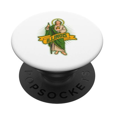San Judas Tadeo con Illinois USA PopSockets Swappable PopGrip