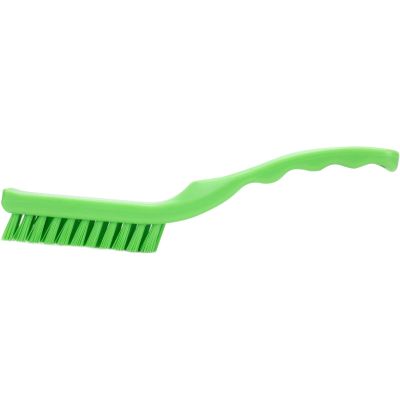 SPARTA Detail Brush Grout Brush, Crevice Brush with Hanging Hole for Bathroom, Kitchens, Countertop, Plastic, 9 Inches, Lime, (Pack of 6)