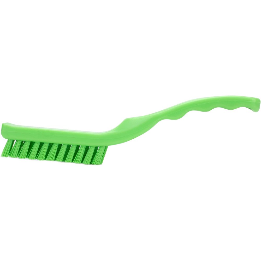 SPARTA Detail Brush Grout Brush, Crevice Brush with Hanging Hole for Bathroom, Kitchens, Countertop, Plastic, 9 Inches, Lime, (Pack of 6)